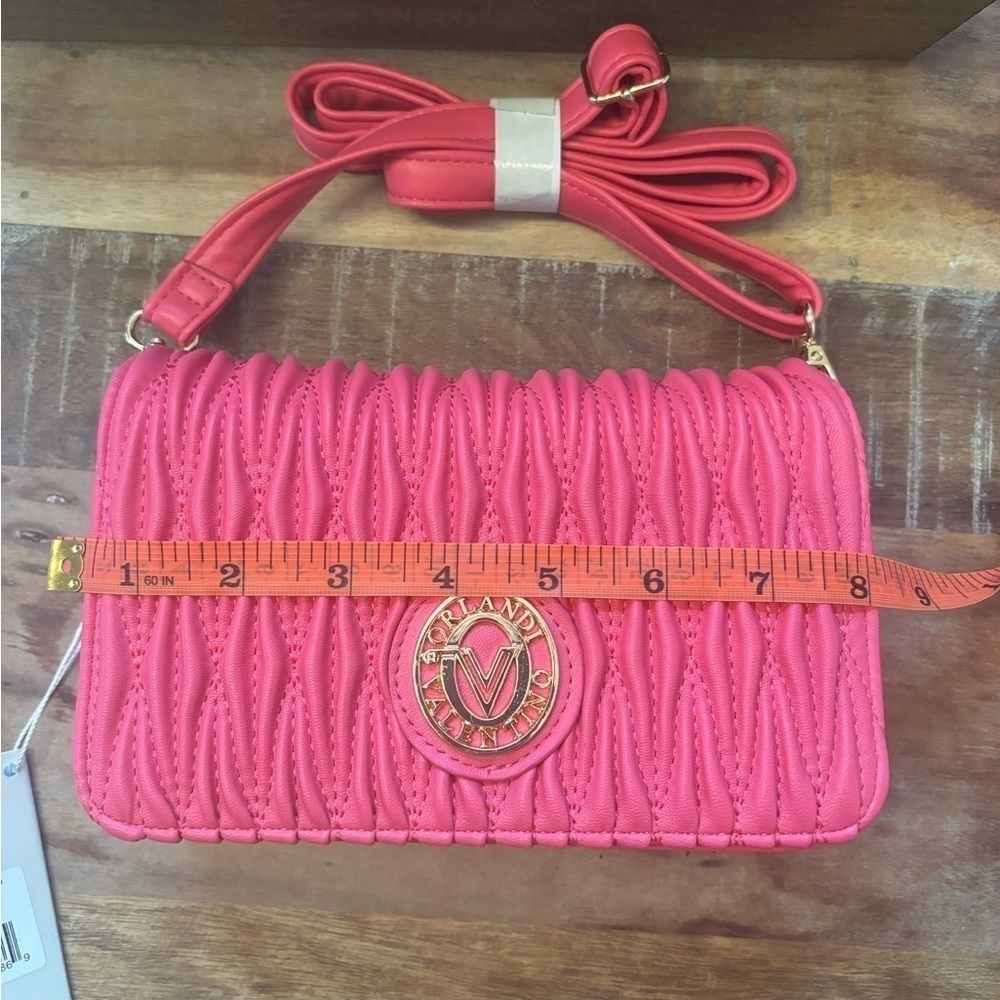 Valentino Orlandi NWT Pink Vegan Leather Crossbody - Picture 4 of 8